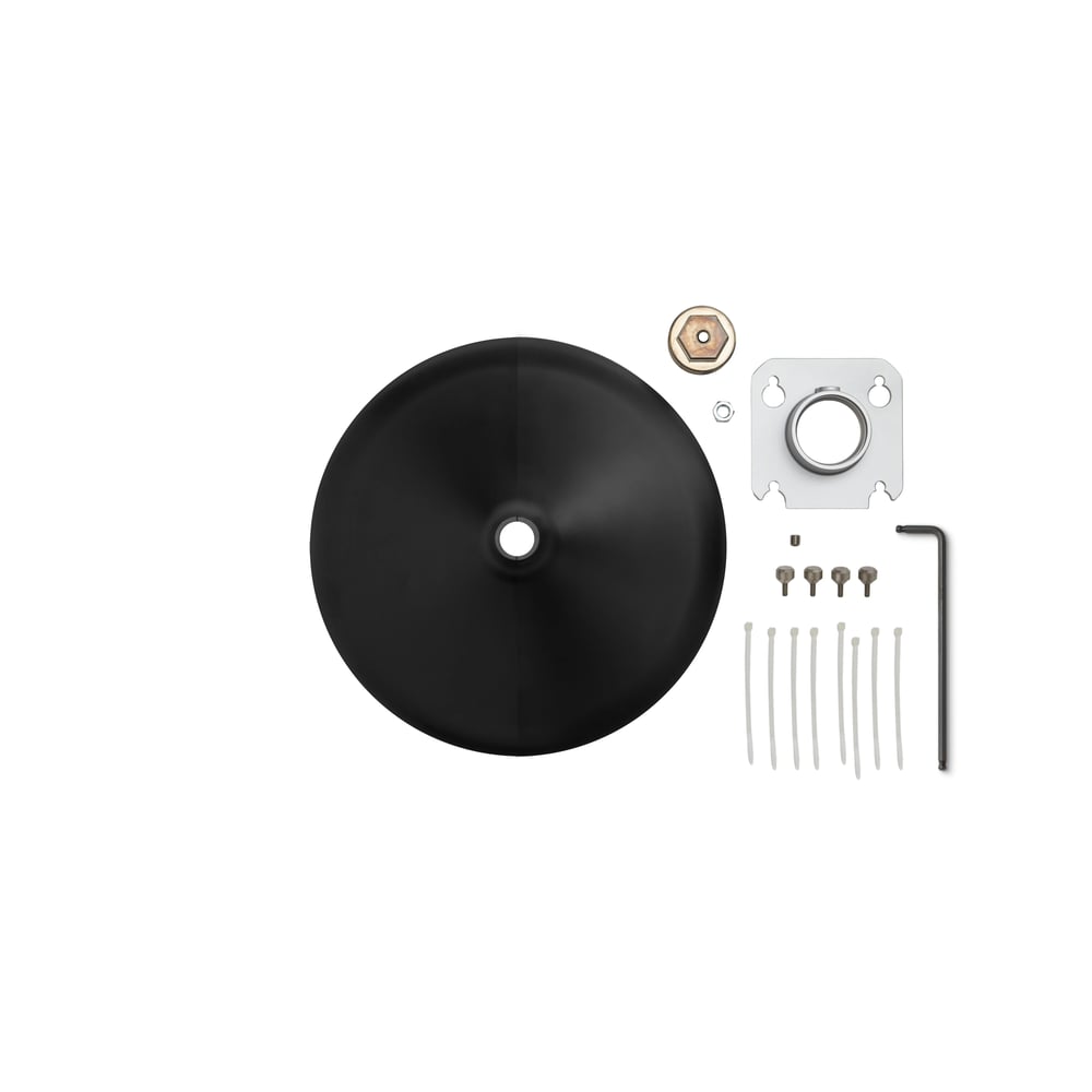 Shure A901B-R-PM-3/8IN 3/8" Pole Mounting Accessory Kit For Mxa901-R Microphones, Black