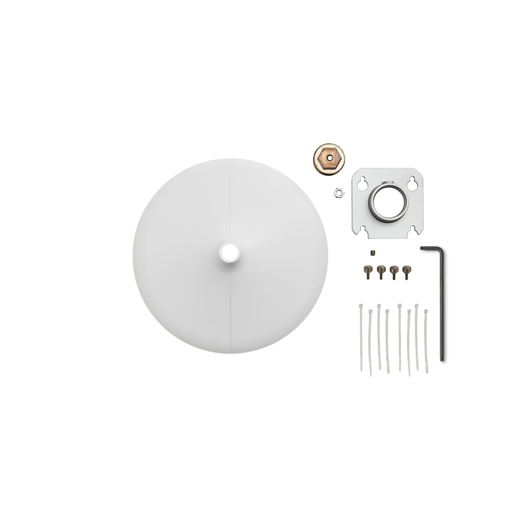 Shure A901W-R-PM-3/8IN 3/8" Pole Mounting Accessory Kit For Mxa901-R Microphones, White
