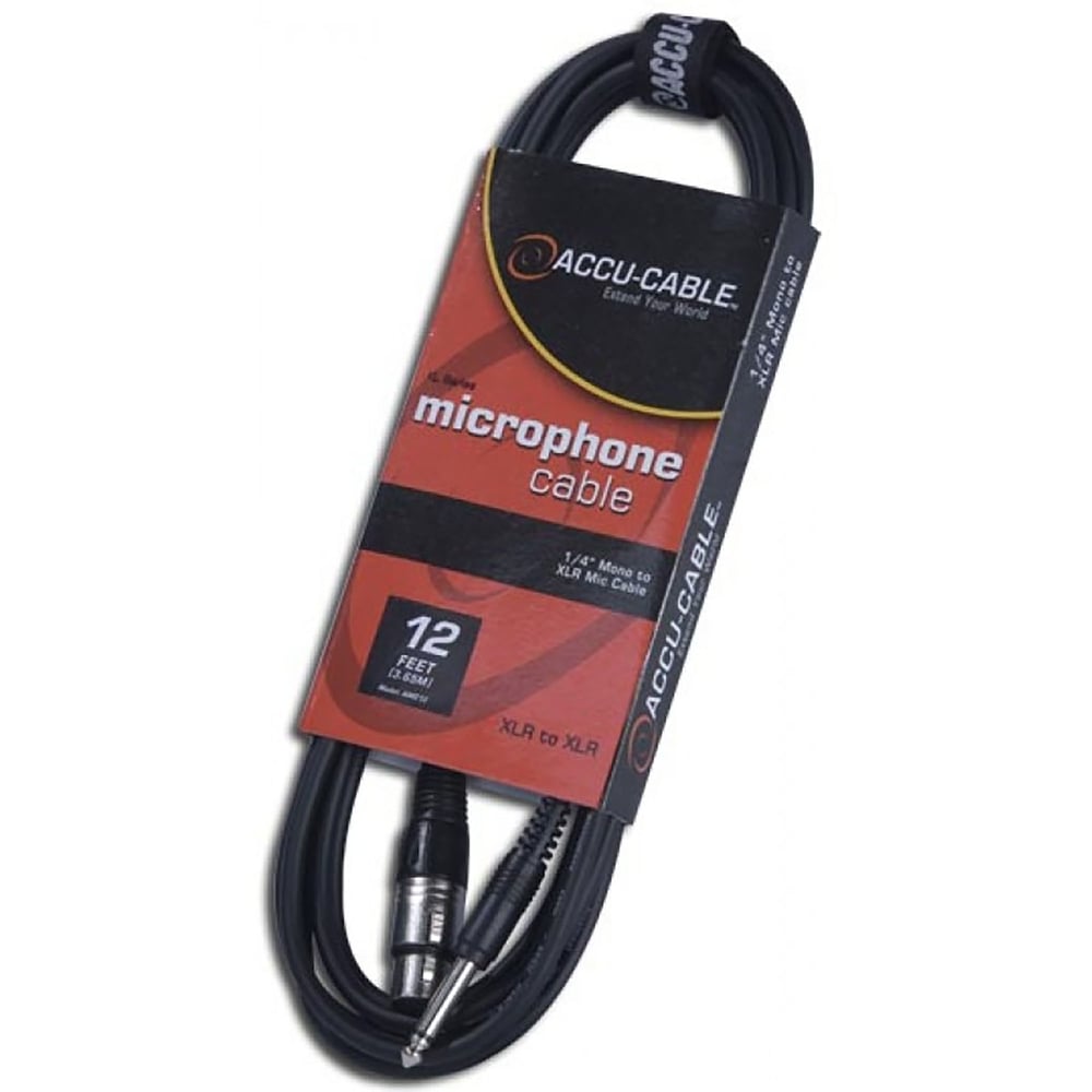 ADJ AMC12 12Ft; .25 Mono To Xlr Mic Cabl