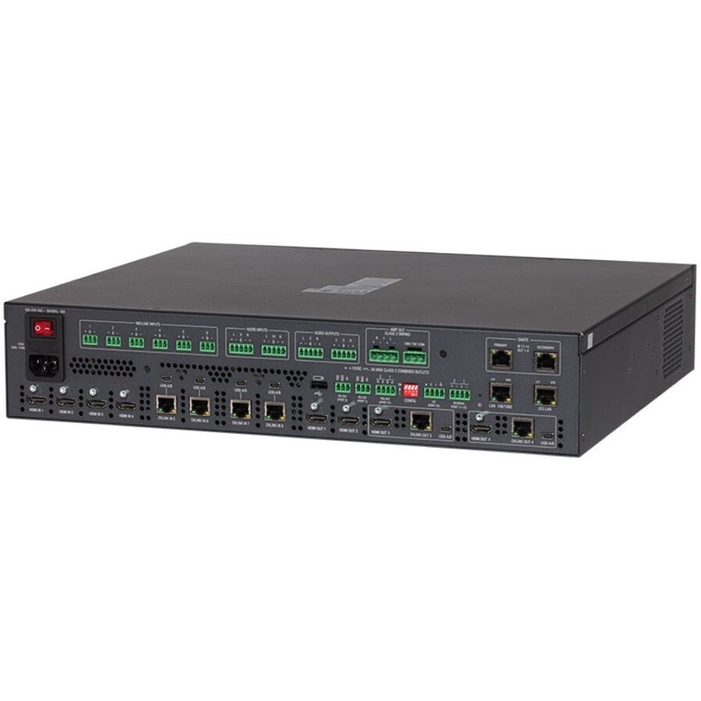 AMX AMX-FG1906-0402 8X4+2 4K60 4:4:4 All-In-One Presentation Switcher, Taa
