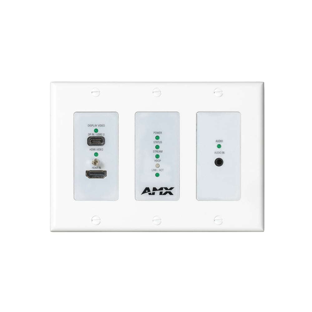 AMX AMX-N26E013 N2615D Encoder Wall Plate W/ Dante, Decora Style