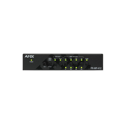 AMX PR-WP-412 windowing processor front panel with OSD, output select and window/input select buttons