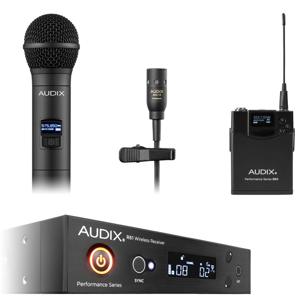Audix AP61OM2L10 Wirels, R61, Bp, W/Om2/Adx10 522-586Mhz