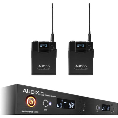 Audix AP62BP Wirels, R62, (2) Bp Only 522-586Mhz