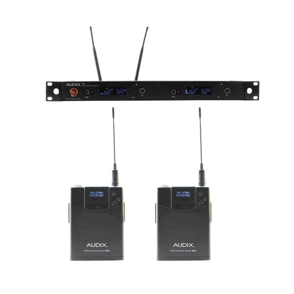 Audix AP62C2BP Wirels, R62, Combo Om2/Bodypack 522-586Mhz