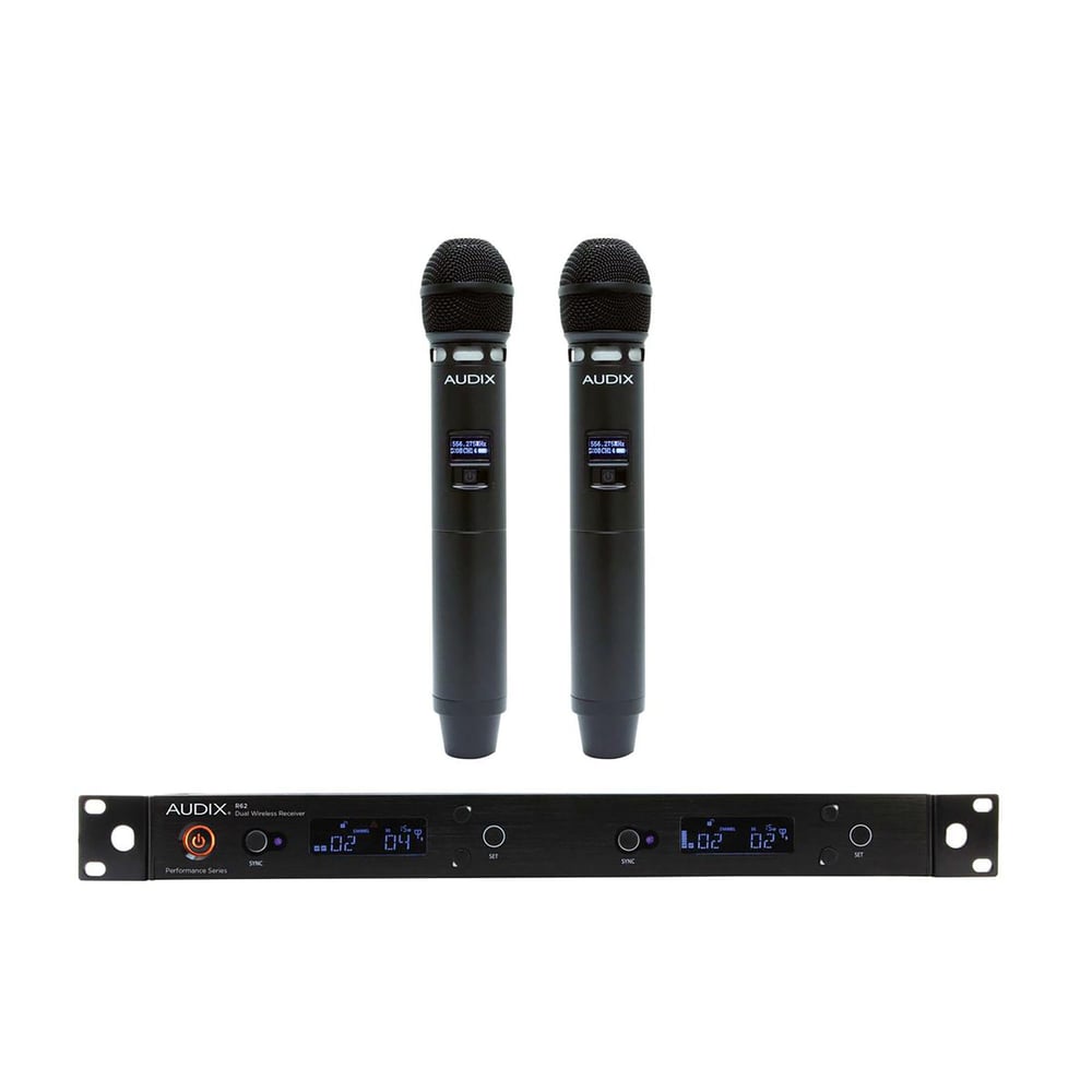 Audix AP62VX5 R62 Receiver With Two H60/Vx5 Handheld Transmitte Rs