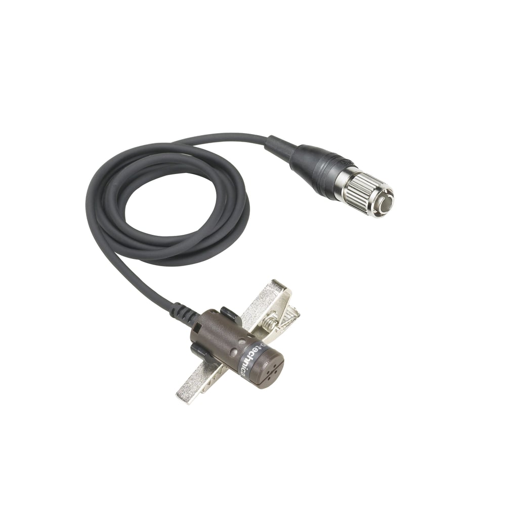 Audio-Technica AT829CH Miniature Cardioid Condenser Lav Mic For Ch-Style Bodypack Transmitters Ed With C