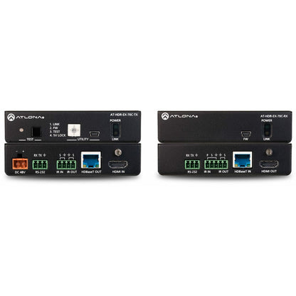 ATLONA AT-HDR-EX-70C-KIT 4K Hdr Transmitter And Receiver Set W/Ir, Rs-232, And Poe
