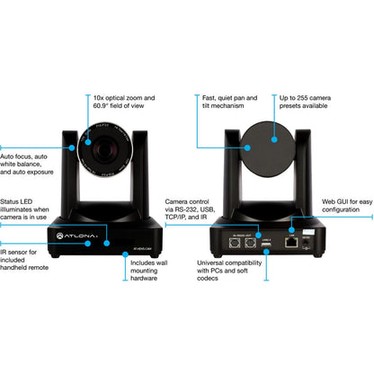 ATLONA AT-HDVS-CAM Ptz Camera With Usb
