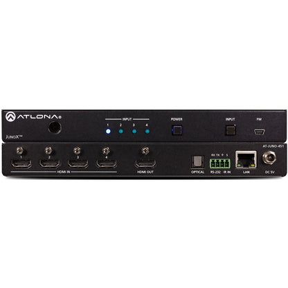 ATLONA AT-JUNO-451 4K Hdr Four-Input Hdmi Switcher With Auto-Switching
