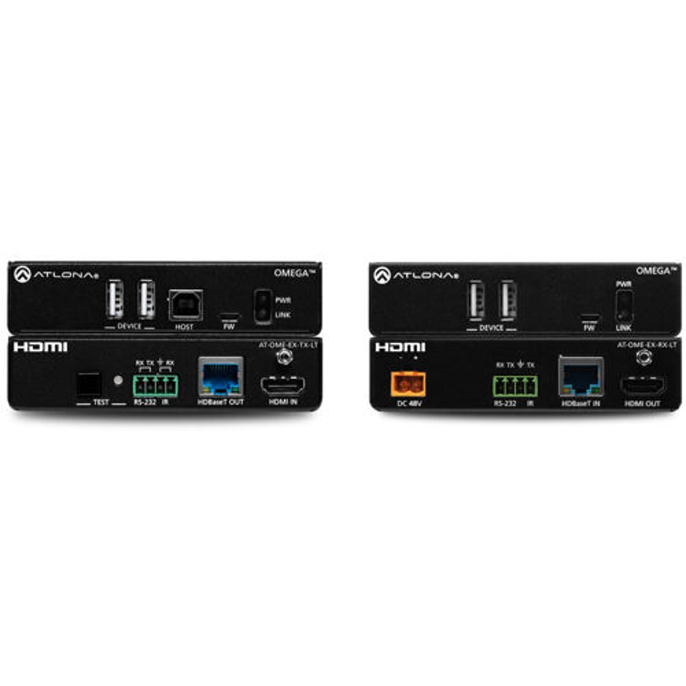 ATLONA AT-OME-EX-KIT-LT Omega 4K/Uhd Hdmi Over Hdbaset Tx/Rx Lite Extender Kit W/Usb, Control