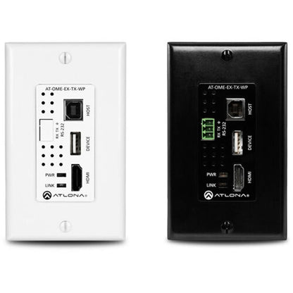 ATLONA AT-OME-EX-TX-WP Single Gang Tx Wall Plate With Usb Pass Through