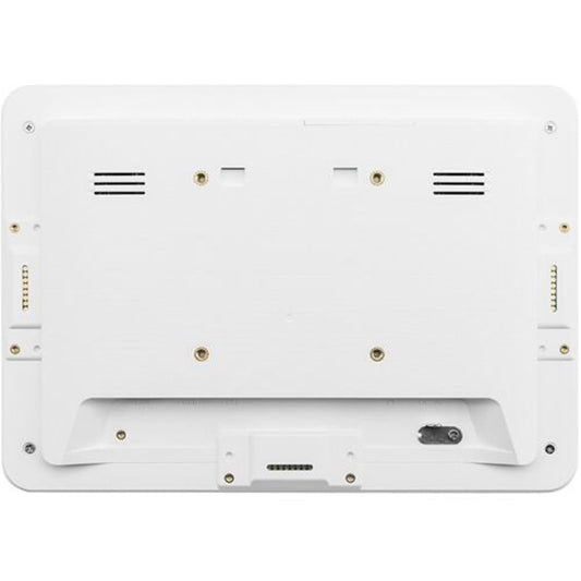 Atlona AT-VTP-1000VL-WH rear view showing VESA mounting holes, vents, and edge contact pins