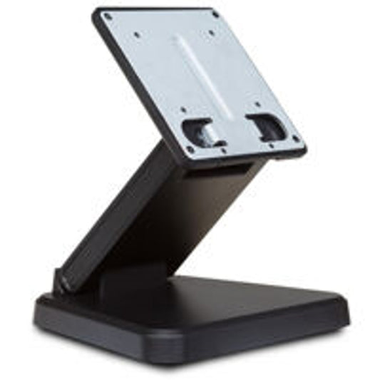Atlona AT-VTP-VTM tabletop mounting kit angled view showing weighted base and touch panel mounting plate