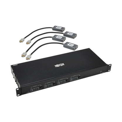 TRIPPLITE B127A-4X4-BH4PH 4X4 Hdmi Over Cat6 Matrix Switch Kit, Switch/4X Pigtail Receiver
