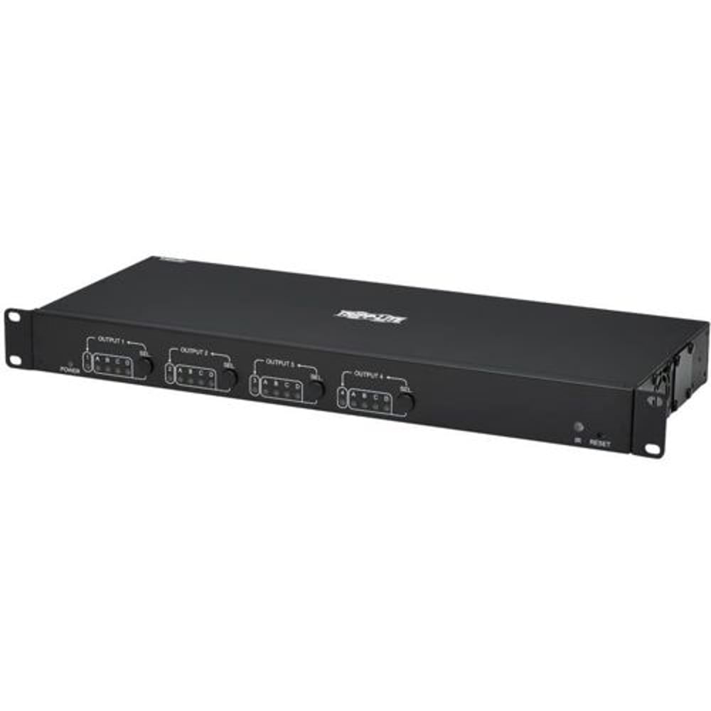 TRIPPLITE B127A-4X4-BH4PH 4X4 Hdmi Over Cat6 Matrix Switch Kit, Switch/4X Pigtail Receiver