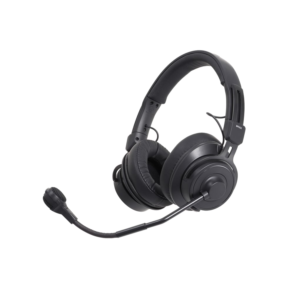 Audio-Technica BPHS2A Broadcast Stereo Headset With Hypercardioid Dynamic Boom Microphone