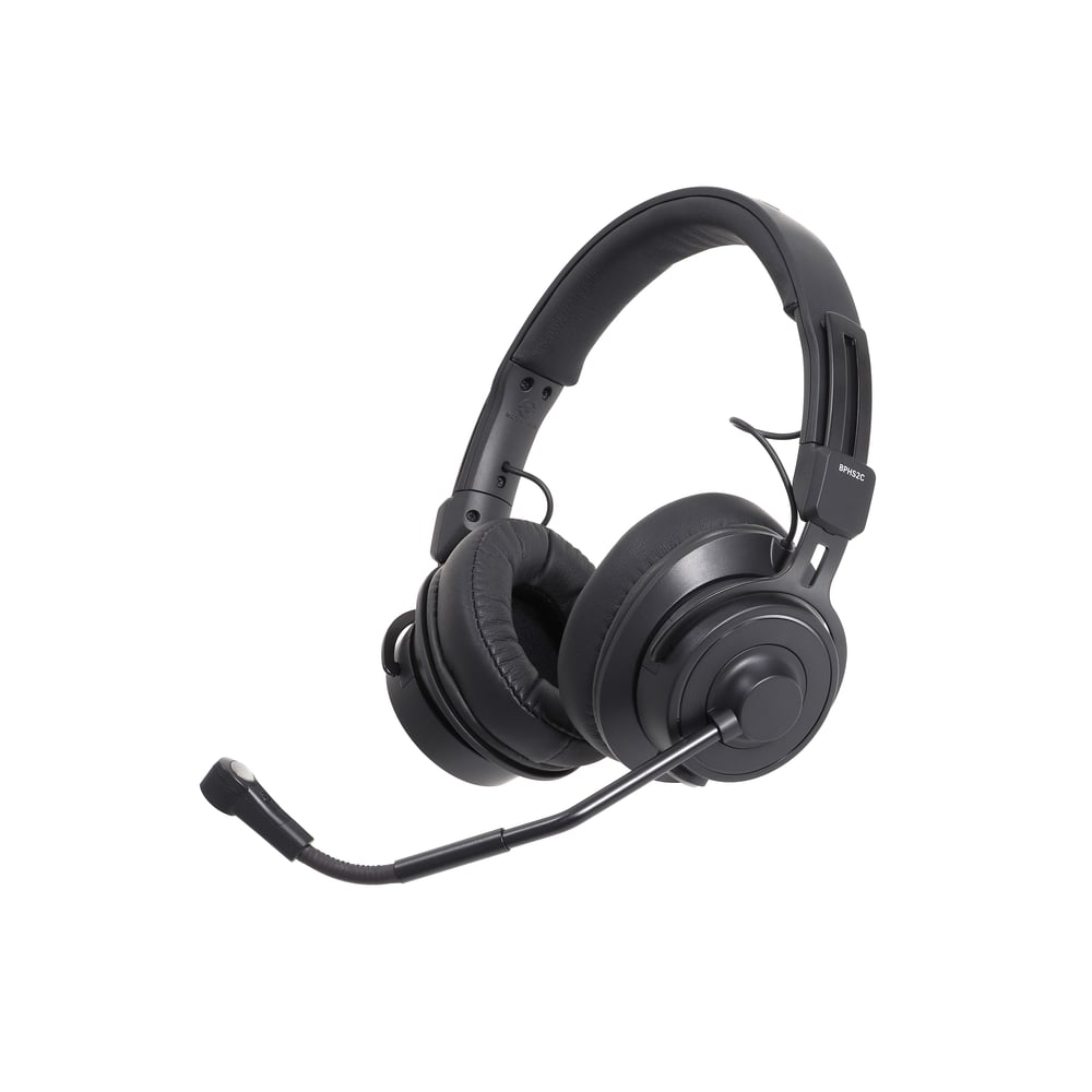 Audio-Technica BPHS2CA-XF4 AUDTECH Broadcast Stereo Headset with Condenser Element terminated in 4-Pin XLRF