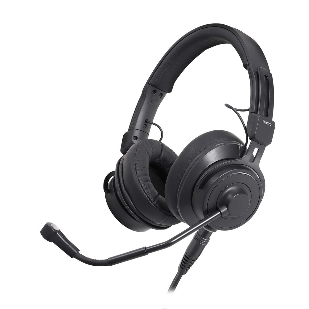 Audio-Technica BPHS2CA-UT Dual Ear Bc Headset W/Cond Ele; Unterm