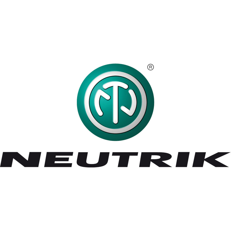 NEUTRIK NL4MPXX Receptacle speakON® XX series 4 pole - rectangular flange - tab terminals for NLFASTON or soldering - countersunk screw holes for front or rear mounting