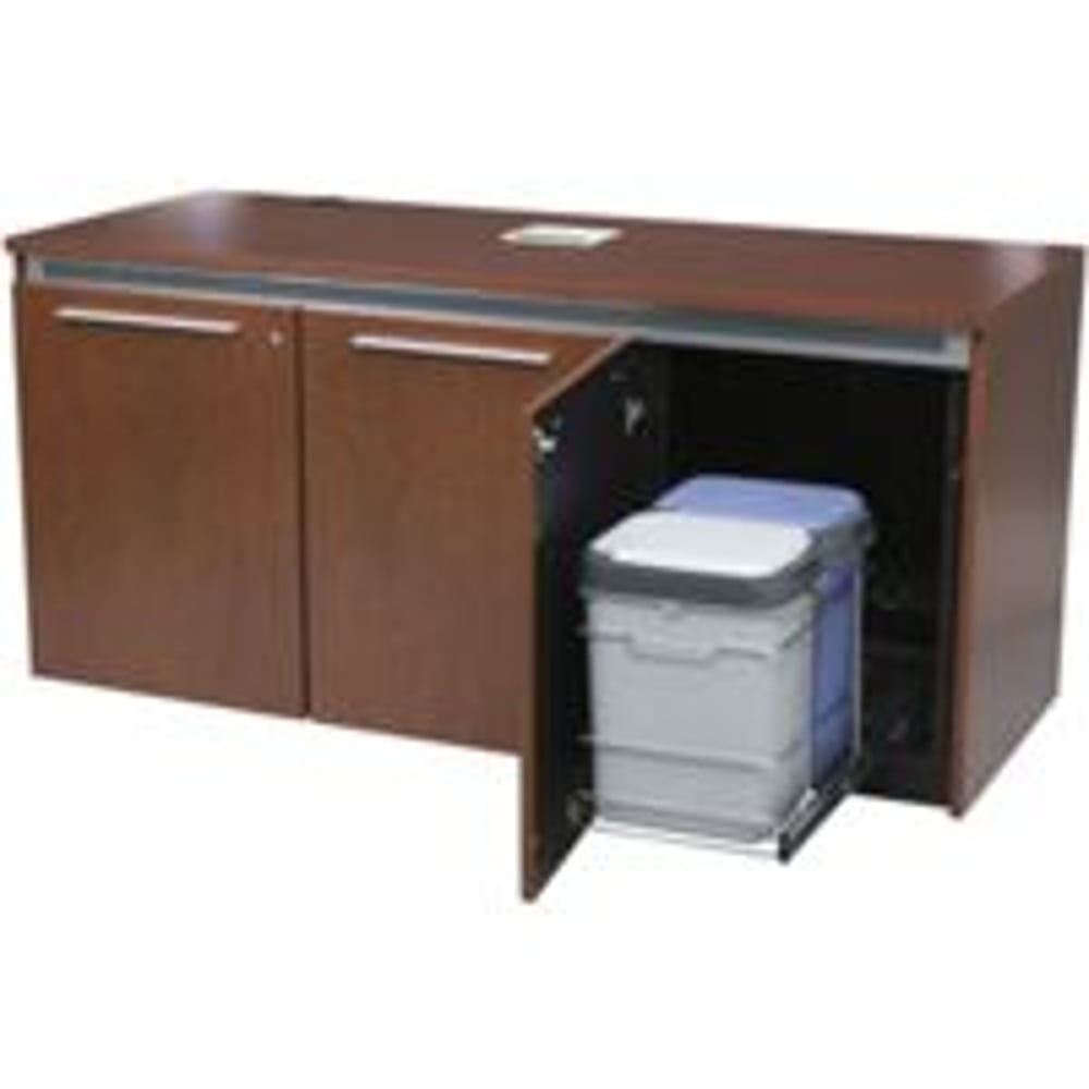 Middle Atlantic C5-WB C5 Sliding Waste Bskt Sys, Incl 2 Recpt W/Lids