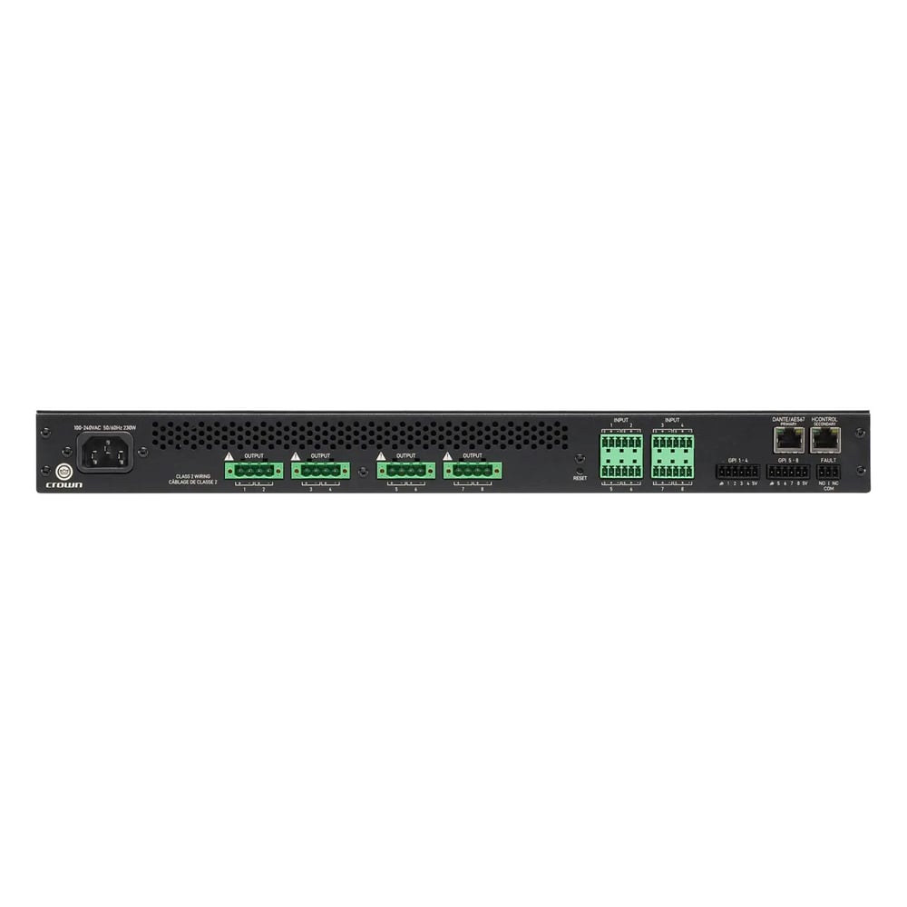 Crown CRN-CTD-8125-US Ct 8X125W Dante Amp Us Ver