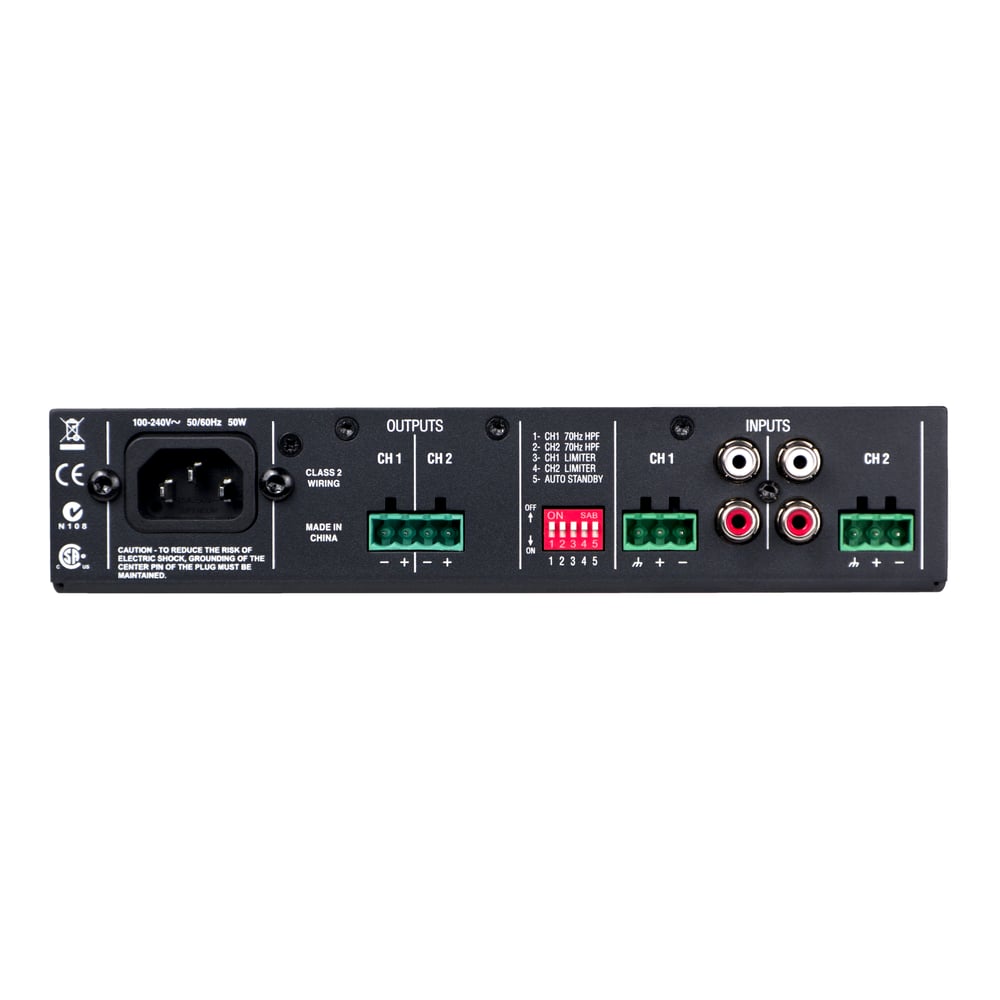 JBL NCSA2120R-U-US 2 X 120W At 4/8Ohms Amplifier