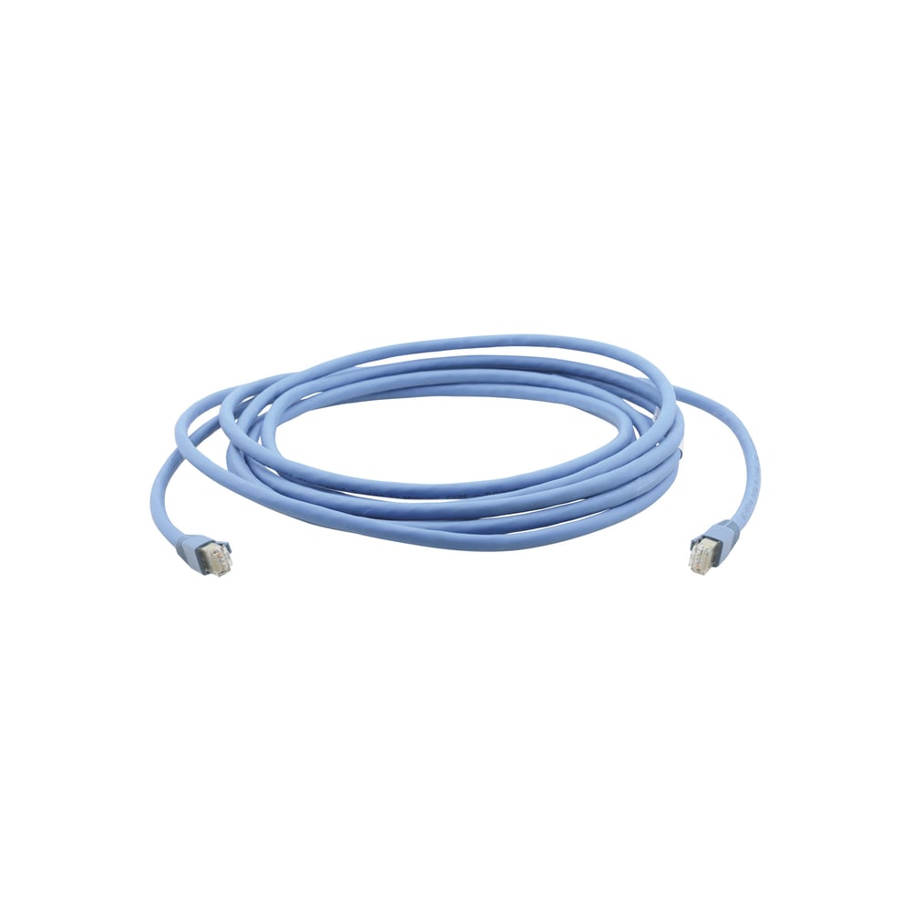 Kramer C-UNIKat-3 Cat6A 3Ft Blue U/Ftp Molded 650Mhz-For:Dgkat, Hdbaset, Lan & 4K Applic