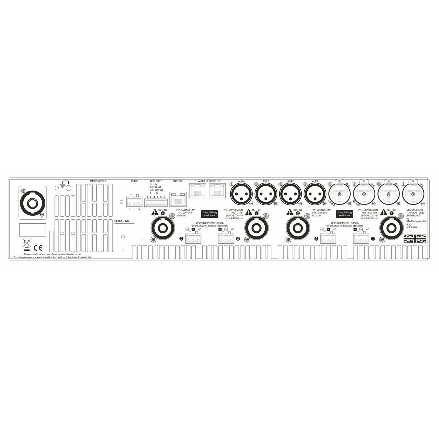 Danley D5K4-DSP-110-DANTE Professional Amplifier with DSP