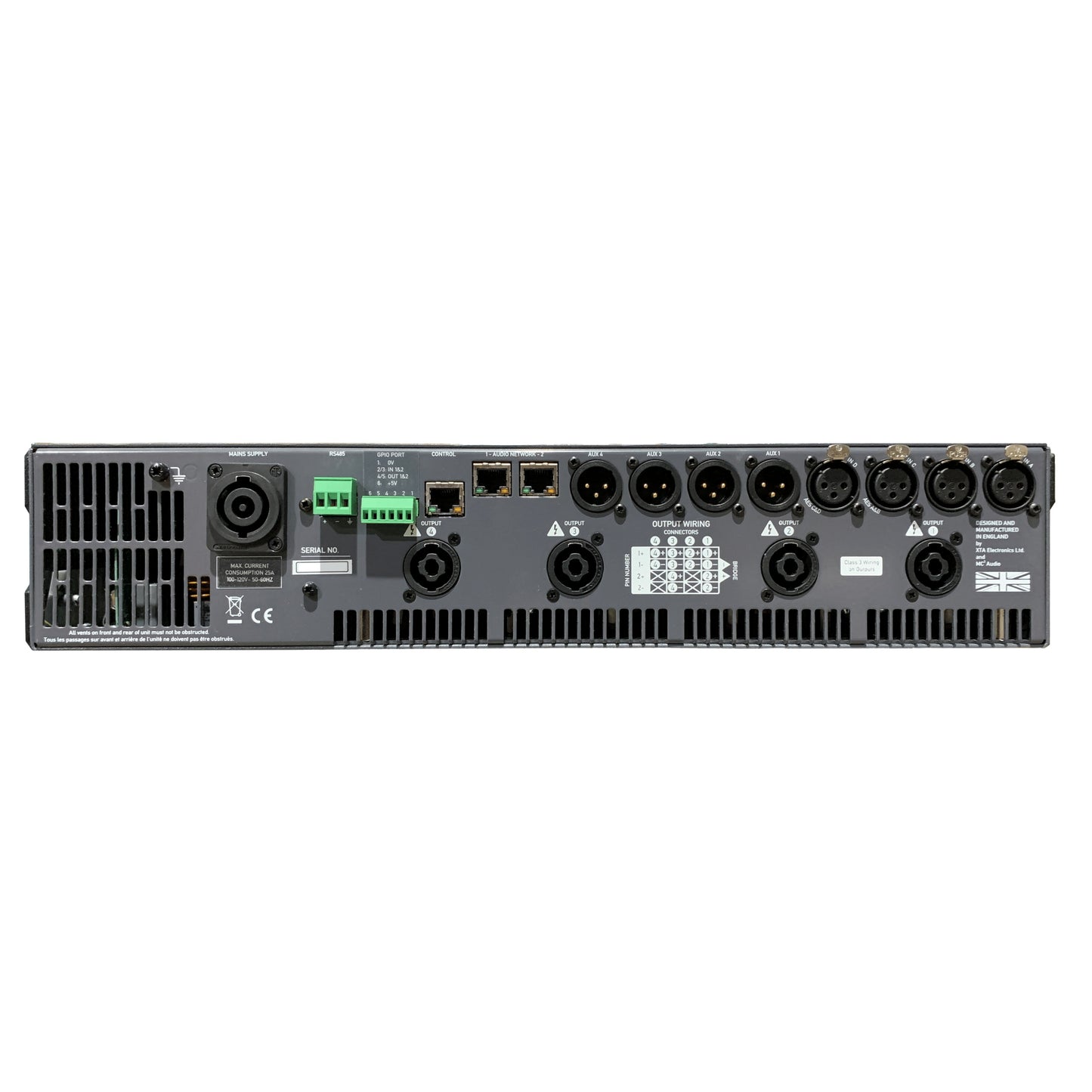 Danley D8K4-DSP-110-DANTE 4-Channel Amplifier with DSP