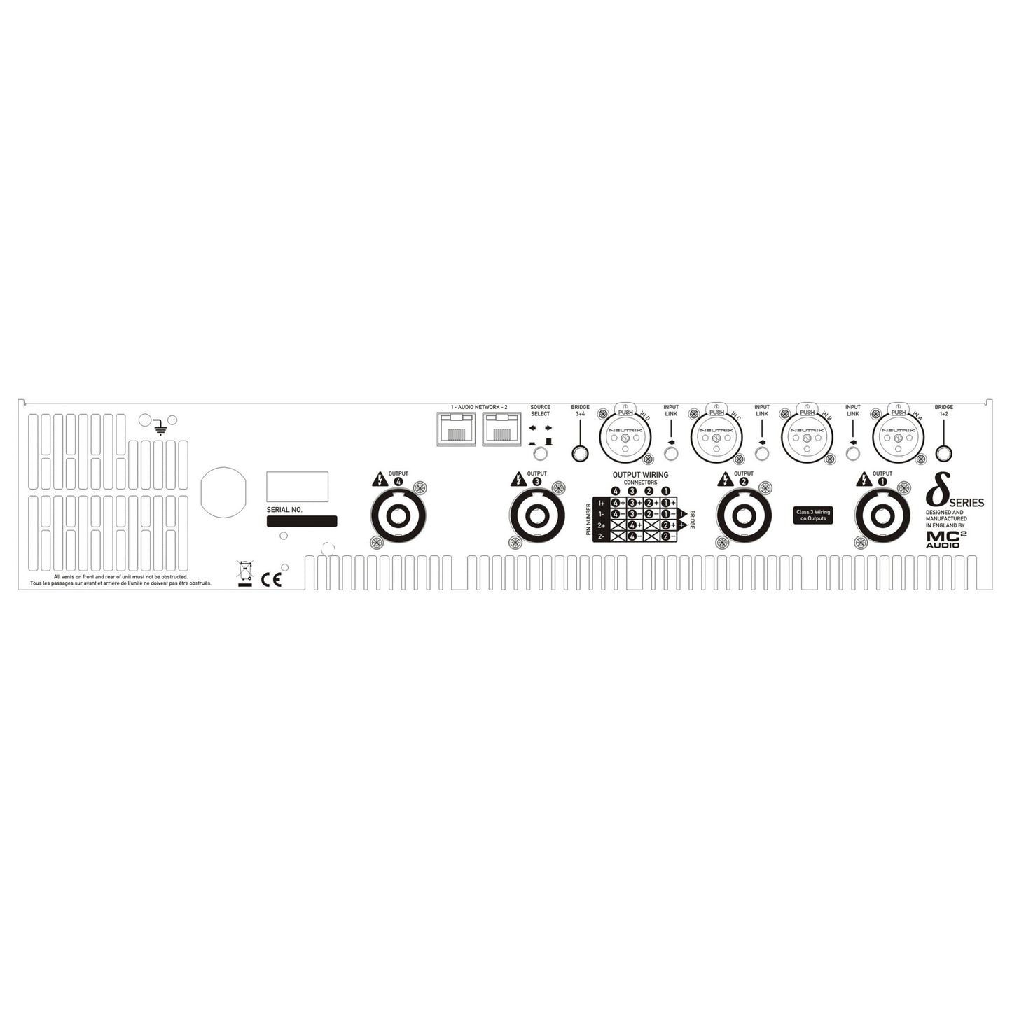 Danley D8K4-ND-110 4-Channel Professional Amplifier