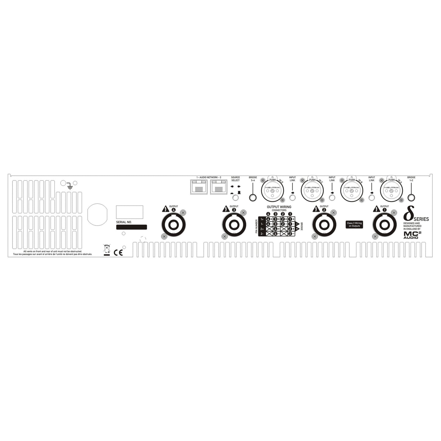 Danley D8K4-ND 4-Channel Professional Amplifier