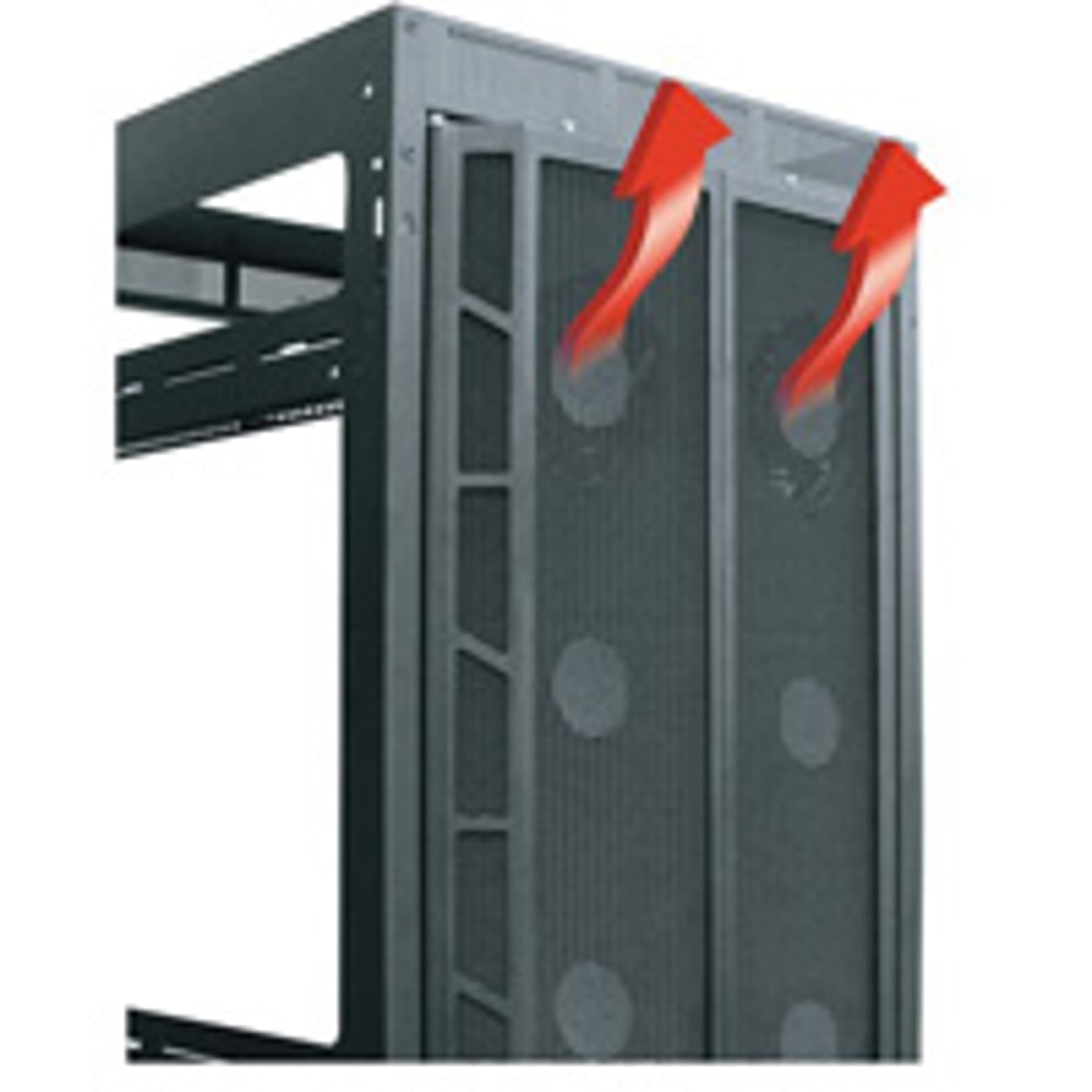 Middle Atlantic D-CFRD-44 44Sp, Split Fan Rd, Drk, 1320Cfm