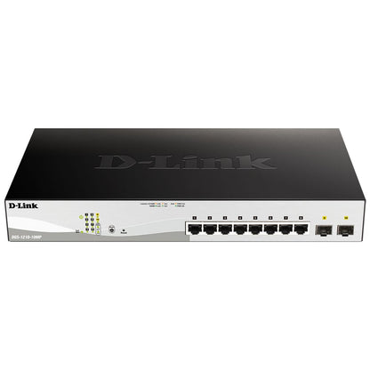 DLINK DGS1210-10MP Dgs-1210 Series Smart Managed 10-Port Gigabit Poe Switch W 2 Gigabit Sfp