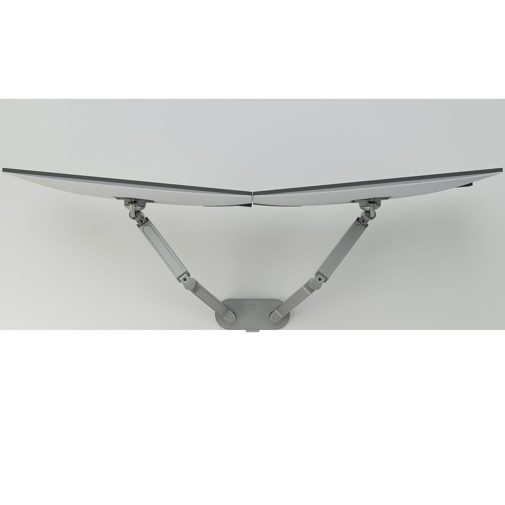 Chief DMA2S Dual Dynamic Monitor Arm, Silver