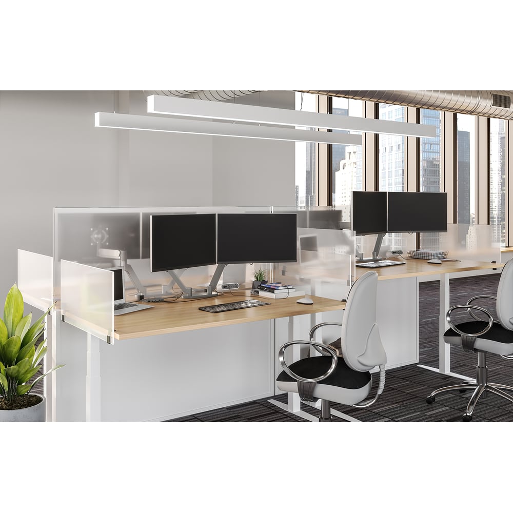 Chief DMA2S Dual Dynamic Monitor Arm, Silver
