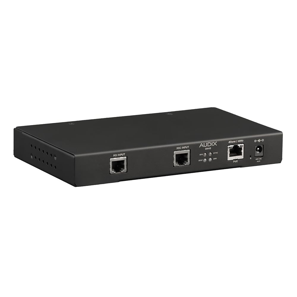 Audix DN43 Dante Aes67 Interface For 1 M3 Plus 1 Single Element