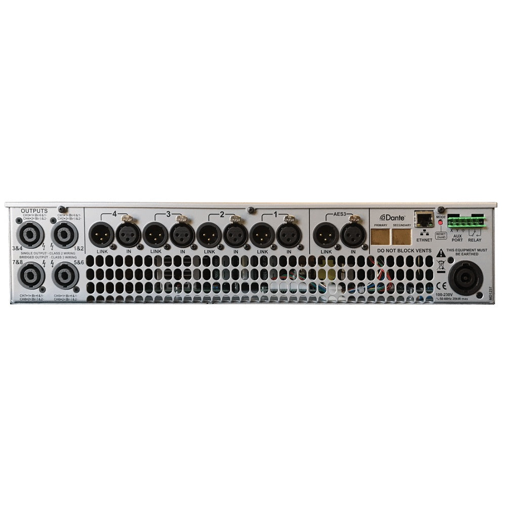 Danley DNA10K8PRO 8 Channel DSP Amplifier With Networking