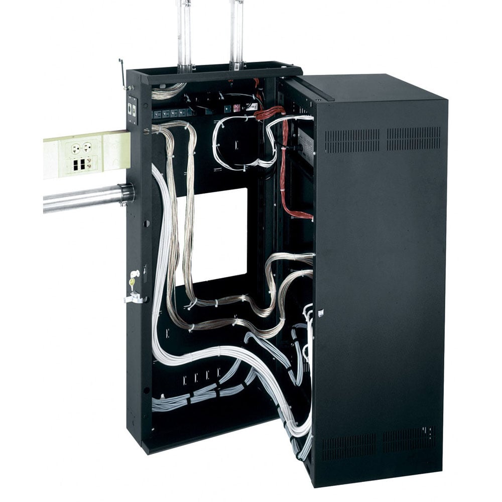 Middle Atlantic DWR-18-22PD 18Sp/22D Wallrack W/Plexi Door