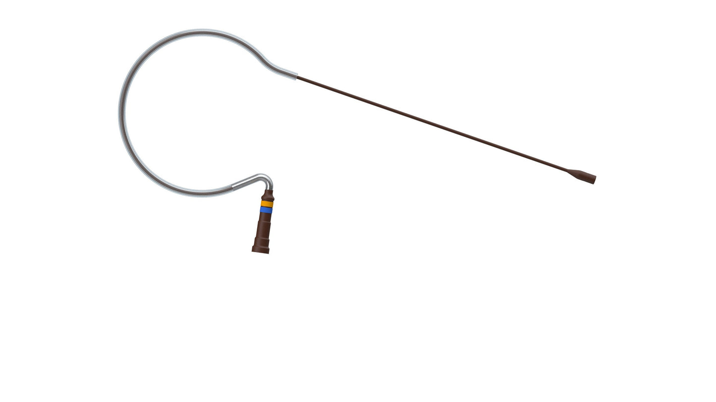 Countryman E6 Omnidirectional Earset With Very Flexible Boom For Sennheiser | 3.5mm locking (SR) (1mm) | For speaking and vocals | Cocoa