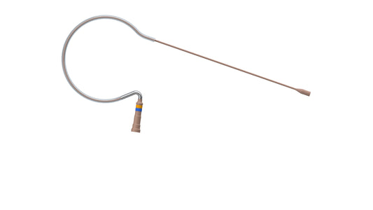 Countryman E6 Omnidirectional Earset With Very Flexible Boom For Shure | TA4F (SL) (2mm) | For speaking and vocals | Tan