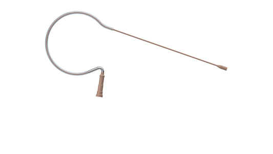 Countryman E6 Omniirectional Earset With Classic/Springy Boom For Sennheiser | 3.5mm locking (SR) (2mm) | Standard Gain | Tan