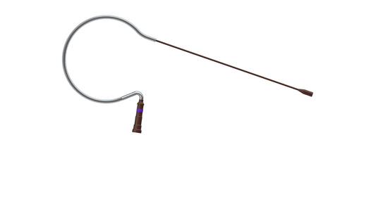 Countryman E6 Omnidirectional Earset With Classic/Springy Boom For Audio Technica | Hirose 4 pin (AT) (2mm) | For very powerful vocals | Cocoa