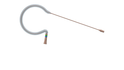 Countryman E6 Directional Earset With Flexible Boom And Springy Ear Section For Sennheiser | 3.5mm locking (SR) (2mm) | For speaking and vocals | Tan