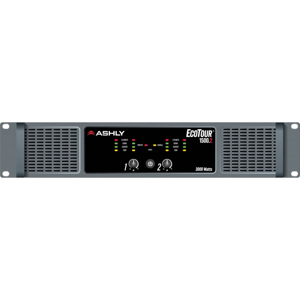 Ashly ECOTOUR1500.2-120V-U Ecotour 1500.2 High-Efficiency Touring Power Amplifier 2X1500W