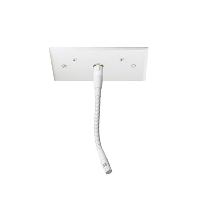 Audio-Technica ES931PMWH Hypercardioid Condenser Gooseneck Microphone - Wht Ceiling Mt