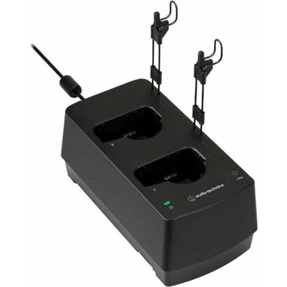 Audio-Technica ESW-CHG4AD Esw 2-Bay Charging Station Bundle