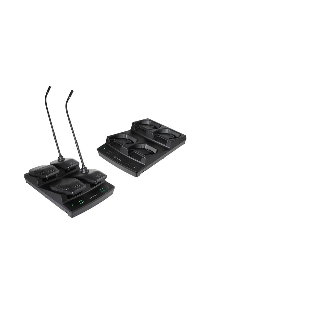 Audio-Technica ESW-CHG5AD Esw 4-Bay Charging Station Bundle