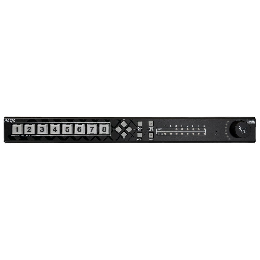 AMX FG1901-10 8X1:3 4K60 4:4:4 Digital Video Presentation Switcher
