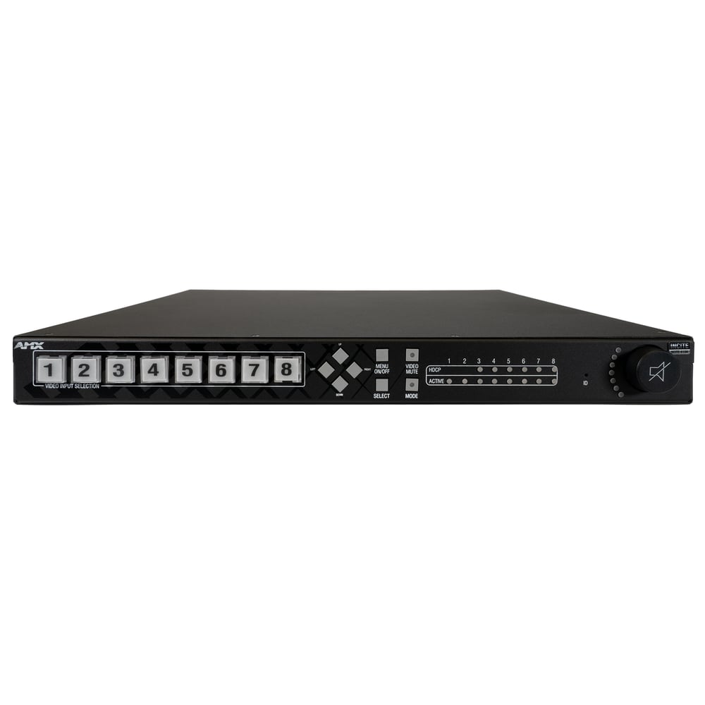 AMX FG1901-10 8X1:3 4K60 4:4:4 Digital Video Presentation Switcher